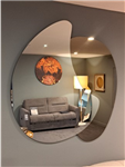 Miroir bronze et clair 120*125*2