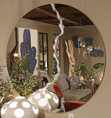 MIROIR VESUVIO SILVER 100*100*2