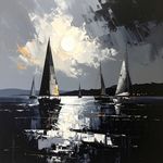 NIGHT SAIL 3 (71*71cm)