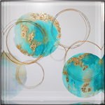 Bubbles Aqua & Gold II