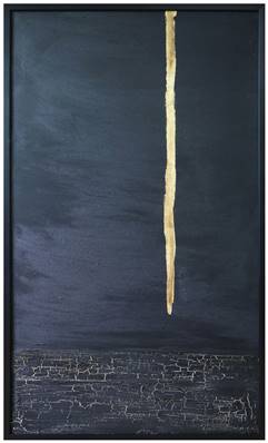 Peinture sur toile cadre noir90x150cm