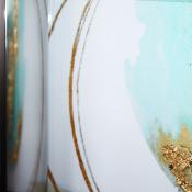Bubbles Aqua & Gold II