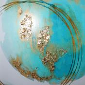 Bubbles Aqua & Gold II