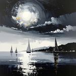 NIGHT SAIL 2 (71*71cm)