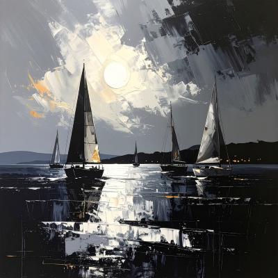 NIGHT SAIL 3 (71*71cm)