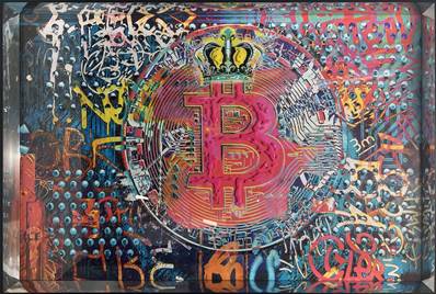 Bitcoin Graffiti Art VIII