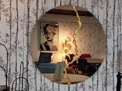 MIROIR VESUVIO BRONZE 100*100*2