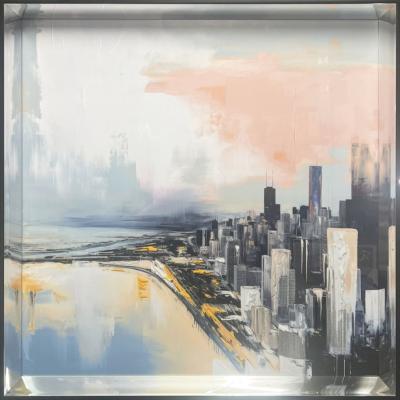 PINK NEW YORK I (71x71cm)