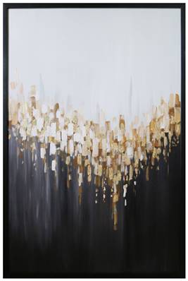 Peinture sur toile cadre noir80x120cm