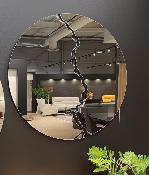 MIROIR VESUVIO CLAIR ET NOIR 100*100*2