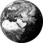 TABLEAU VERRE ROND 90CM