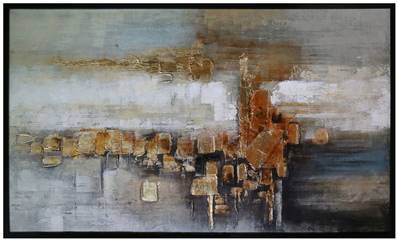 Peinture sur toile cadre noir150x90cm