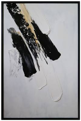 Peinture sur toile cadre noir 80x120cm