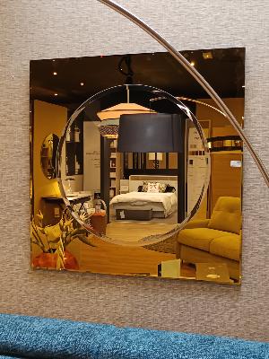 MIROIR CARRE OR 110CM