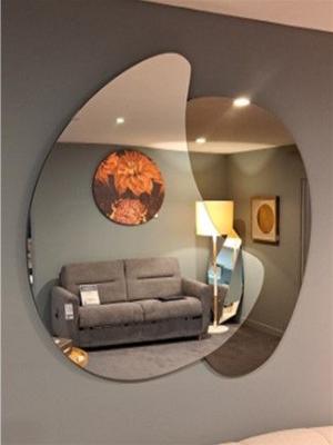 Miroir bronze et clair 120*125*2