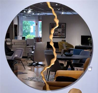 MIROIR VESUVIO BRONZE 100*100*2
