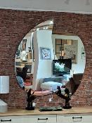 Miroir bronze et clair 120*125*2